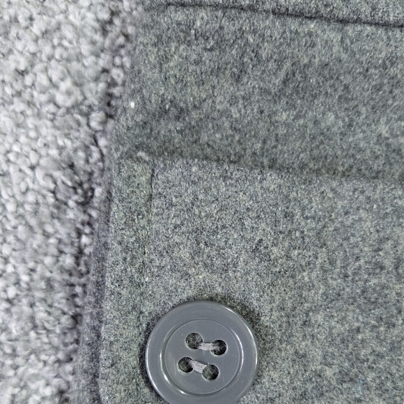 Tulle Anthropologie Gray Wool Blend Peacoat Pockets Classic Preppy Academia - Picture 11 of 15